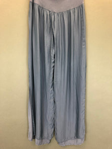 Silk Pant with Side Slit (Multiple Colors)