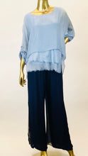Silk Blouse with Layered Hem (Multiple Colors)