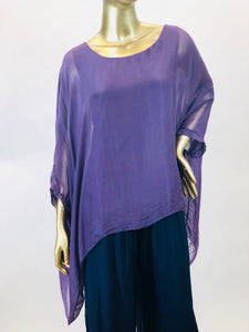 Silk Hanging Poncho (Multiple Colors)