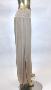 Silk Pant with Side Slit (Multiple Colors)