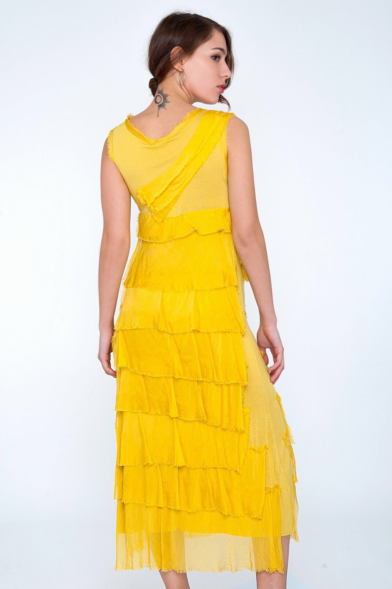 Long Silk Layered Dress (Multiple Colors) Mercantile Home & Apparel Long Silk Layered Dress (Multiple Colors) Mercantile Home & Apparel
