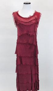 Long Silk Layered Dress (Multiple Colors)
