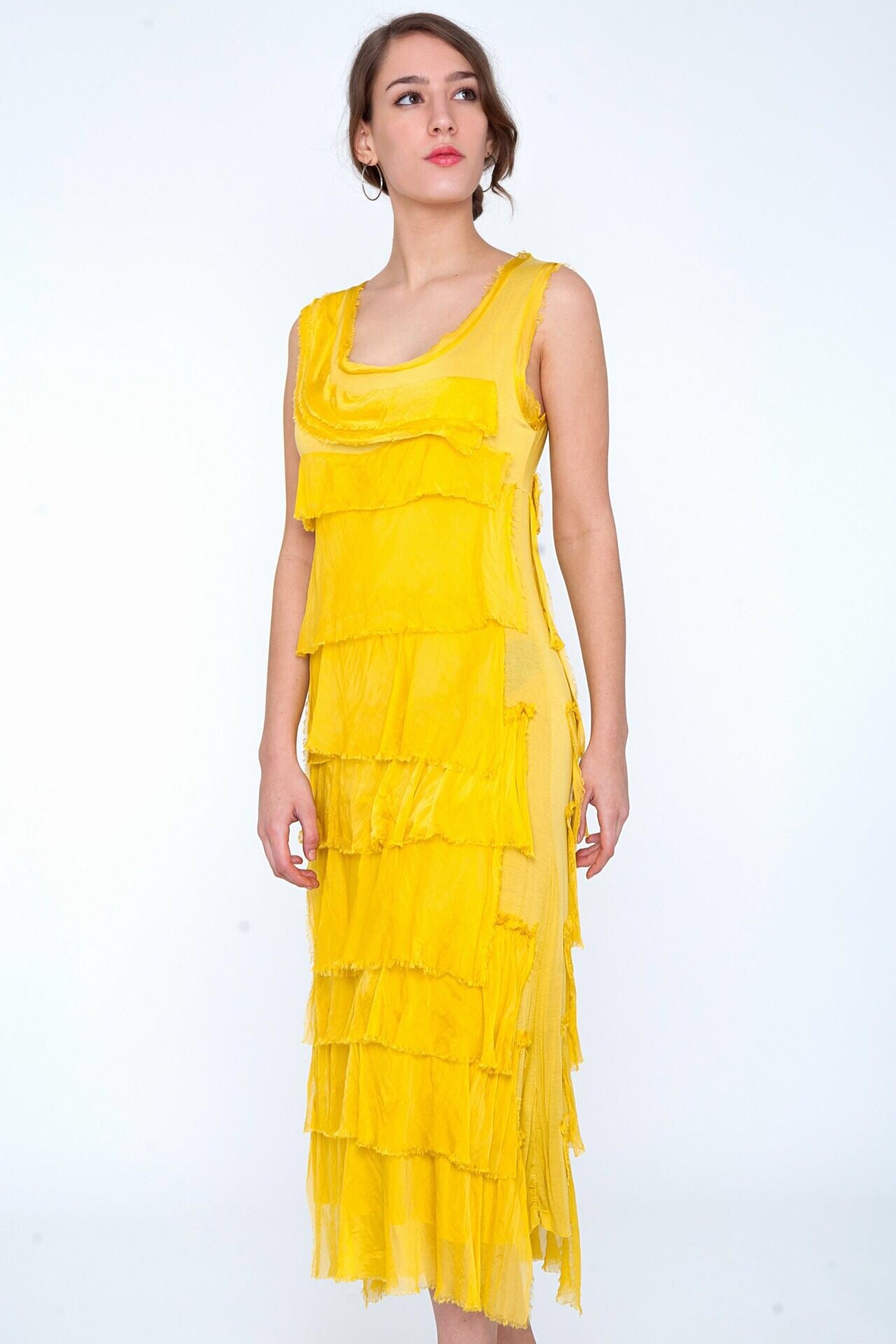 Long Silk Layered Dress (Multiple Colors) Mercantile Home & Apparel Long Silk Layered Dress (Multiple Colors) Mercantile Home & Apparel