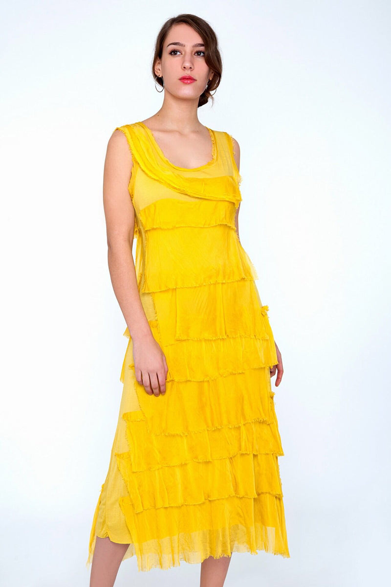 Long Silk Layered Dress (Multiple Colors) Mercantile Home & Apparel Long Silk Layered Dress (Multiple Colors) Mercantile Home & Apparel